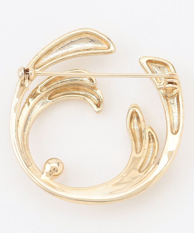 自由区 【カタログ掲載】アコヤパールサークル ブローチ ゴールド