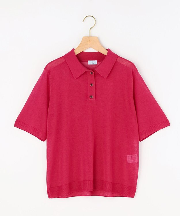 組曲 S 【先行予約】シアーポロ ニット チェリーローズ系