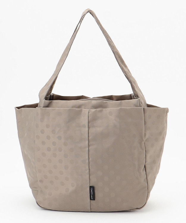 Y'SACCS 【Y’SACCS vous et】ドットジャカードトート Mサイズ グレージュ