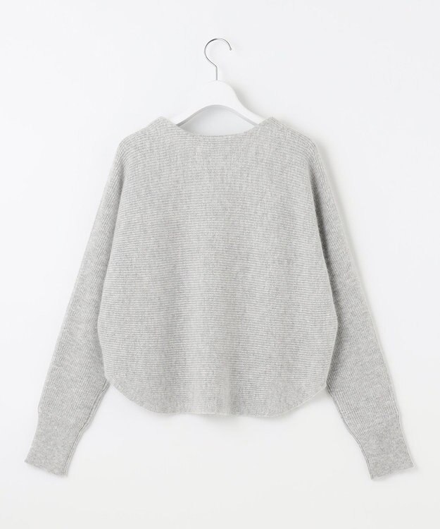 自由区 L 【洗える】シャイニールレックス ドルマンスリーブニット ライトグレー系