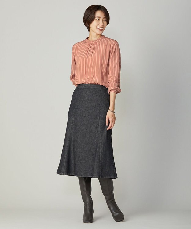 J.PRESS LADIES 【STELIO MALORI】レザー ロングブーツ ブラック系