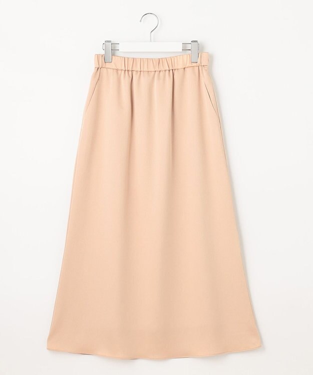 自由区 【XSサイズ～/洗える】チンツサテンタンブラー ナロースカート ピンク系