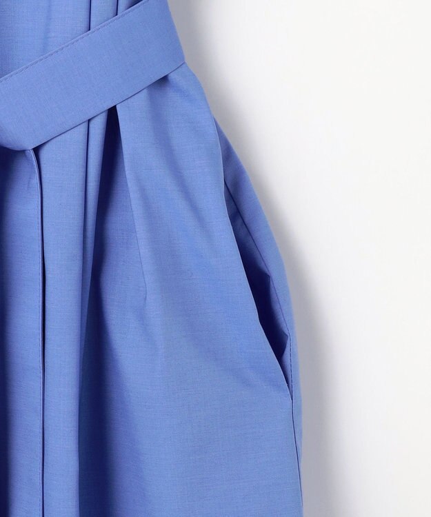 J.PRESS LADIES 【WEB限定】SOFT TC ストレッチ シャツ ワンピース 【WEB限定】ブルー系