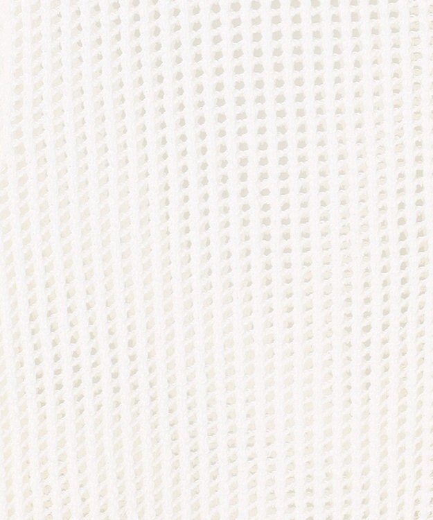 組曲 L 【先行予約・前後着用可】メッシュニット 七分袖カーディガン オフ系