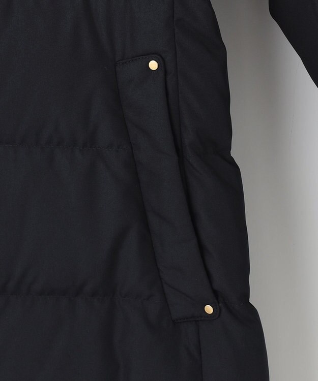 ANY SIS 【撥水】エコファイバーミックス ロング ダウン ネイビー