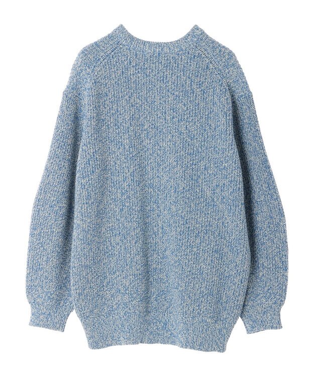 AMERICAN HOLIC 片畦クルーネックニットプルオーバー Blue
