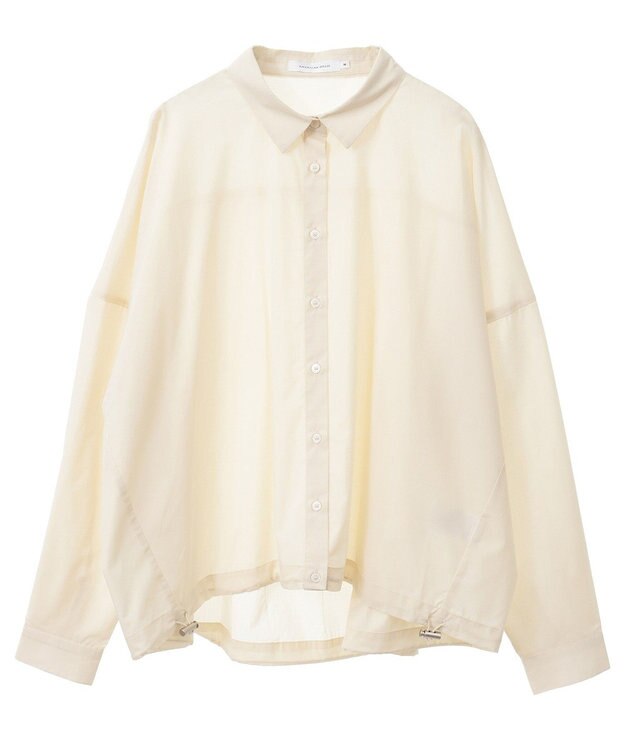 AMERICAN HOLIC シアードローコードシャツ Ivory