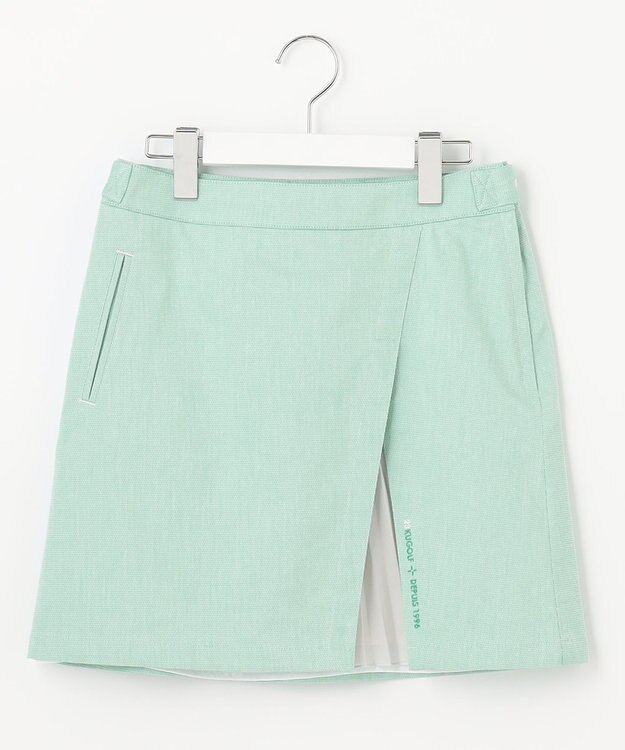 23区GOLF 【WOMEN】ハイパワーストレッチ シフォンコンビ スカート ピーコックグリーン系