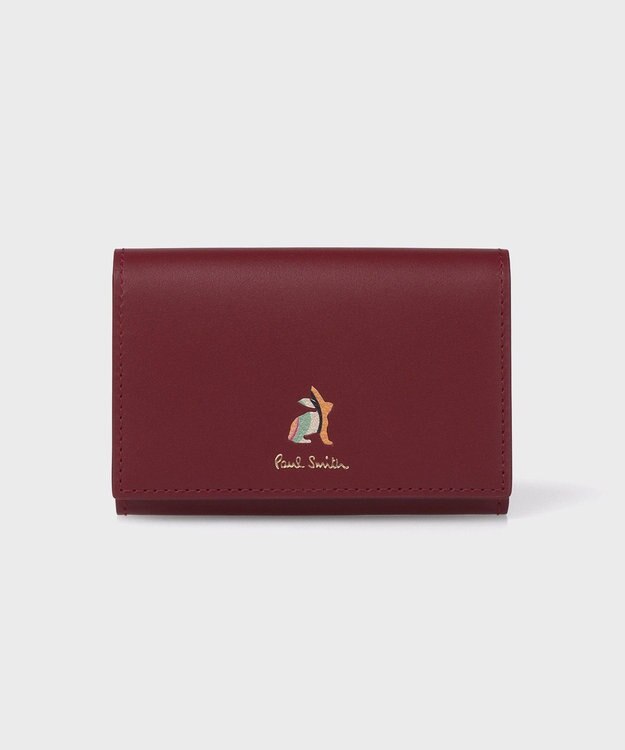 Paul Smith マーケトリースワールラビット 名刺入れ バーガンディー