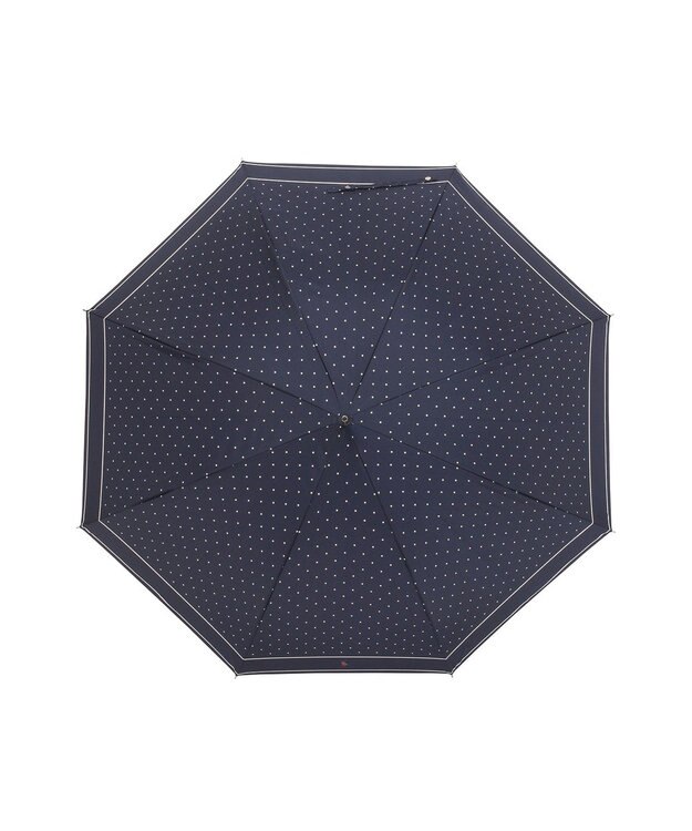 MOONBAT POLO RALPH LAUREN（ポロ ラルフローレン)ドット ポロポニー 雨傘 長傘 ジャンプ傘 ネイビーブルー