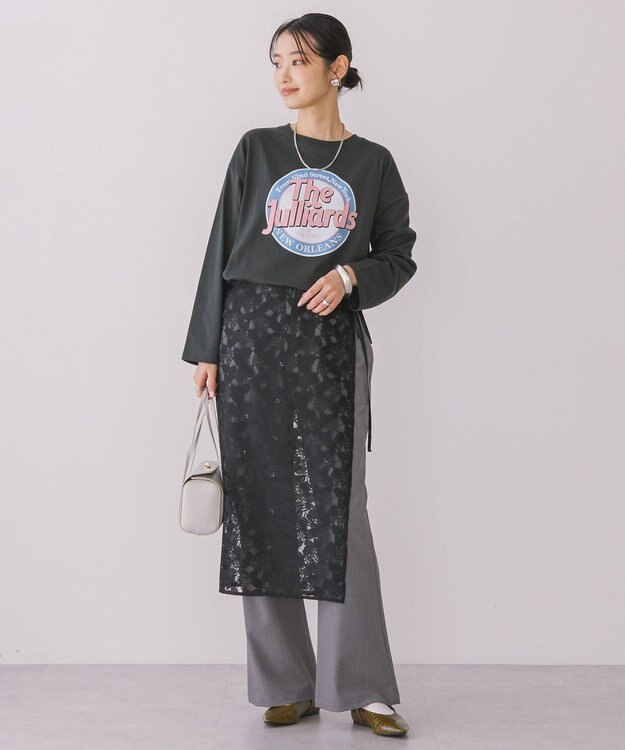 AMERICAN HOLIC ラップレーススカート Black