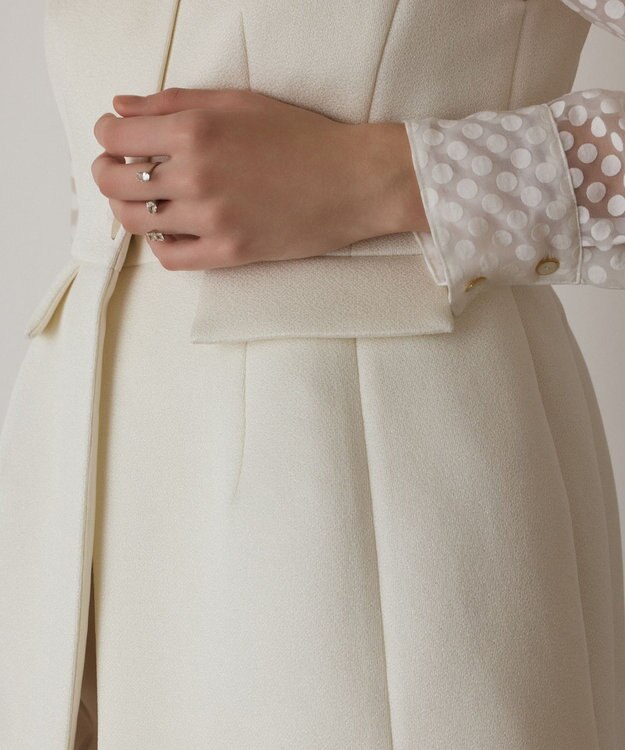 GRACE CONTINENTAL ダンボールニットジレジャケット キナリ