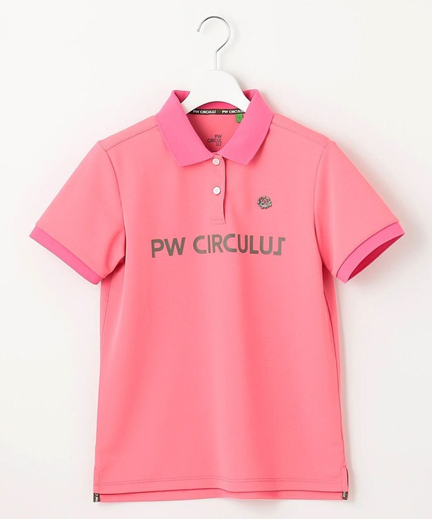PW CIRCULUS 【WOMEN】【吸汗速乾】ベーシックカノコ ポロシャツ ピンク系