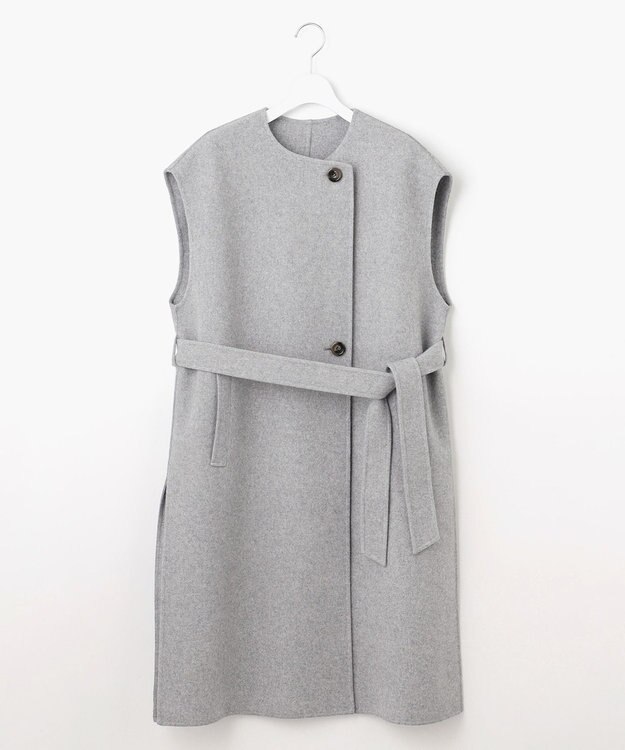 23区 S ウールリバー ジレ ライトグレー系