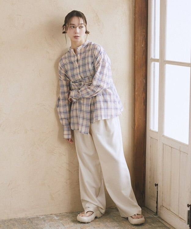 earth music&ecology ラップパンツ Ivory