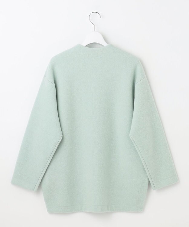 自由区 L 【洗える】ブークレーニット アウター アクア