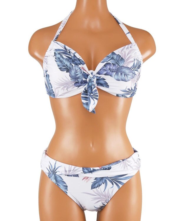 San-ai Resort（三愛水着楽園） 【新色ホワイト＆パープル入荷】４点セット水着　9M・11L【San-ai Resort（サンアイリゾート）】 ブルー