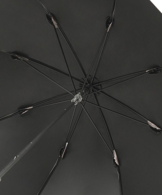 MOONBAT 【 遮光率100％/遮熱/UV】PAUL&JOE ACCESSOIRES(ポール&ジョー) 晴雨兼用日傘 クリザンテーム 総柄 花柄 長傘 ピーチ