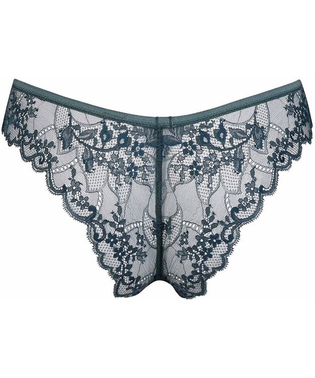 WACOAL Ｔバック ショーツ BXC408とペア はきこみ丈あさめ 総レース ソング レディース PXC408 /ワコール グリーン