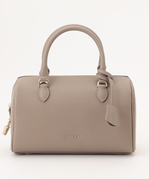 TOCCA T-ECLAIR LEATHERBAG ボストンバッグ ベージュ系