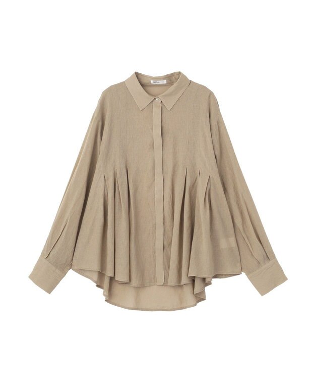 CRAFT STANDARD BOUTIQUE ヴィンテージボイルタックフレアシャツ Light Beige