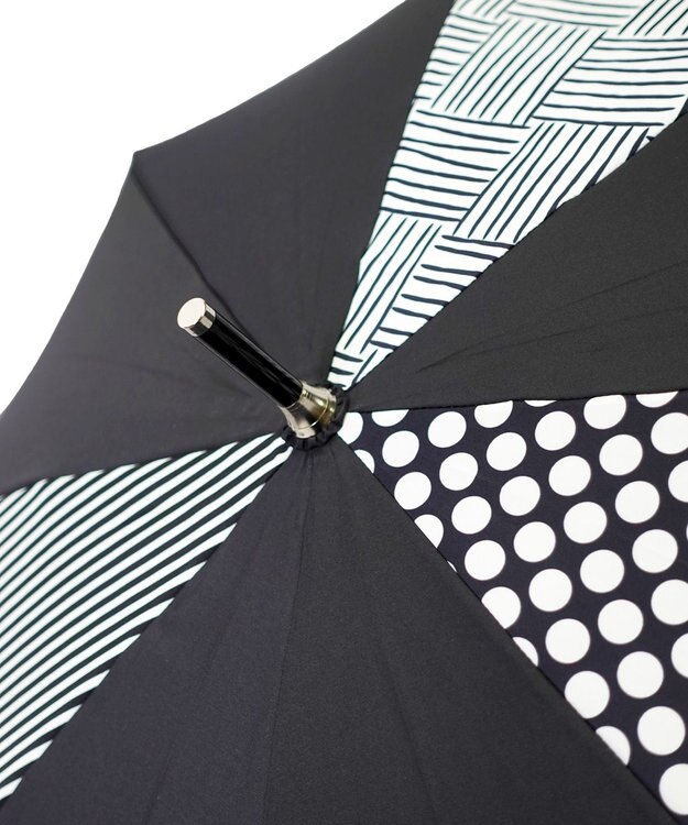 +RING レディース向け プラスリング 長傘60cm BLK T1276 黒