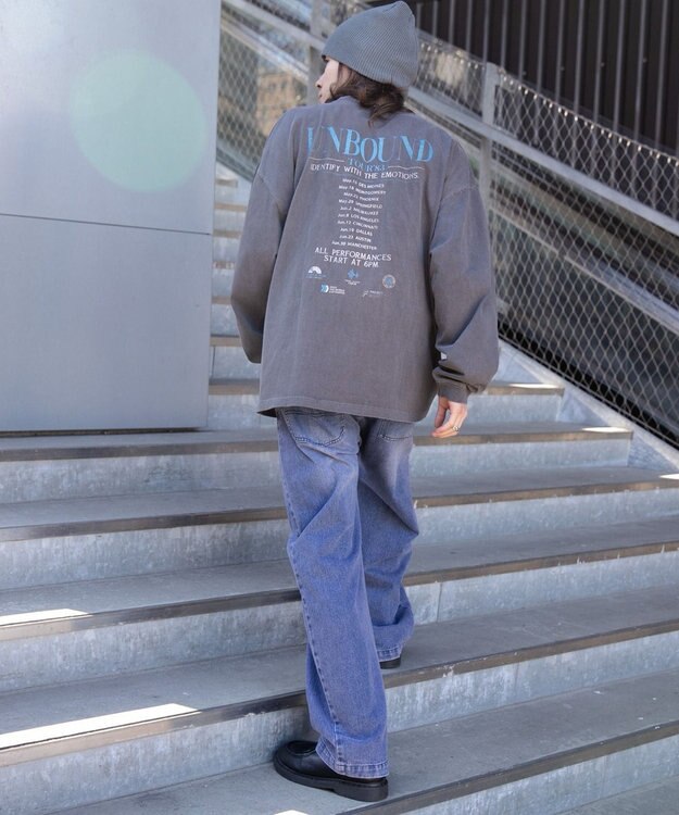 WEGO ピグメントグラフィックロンT 柄3