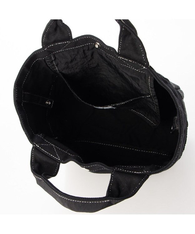 UNBILLION cachecache 製品洗いキャンバス×ナイロントートS ブラックブラック