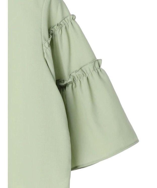 Green Parks ティアード袖ブラウス Light Green