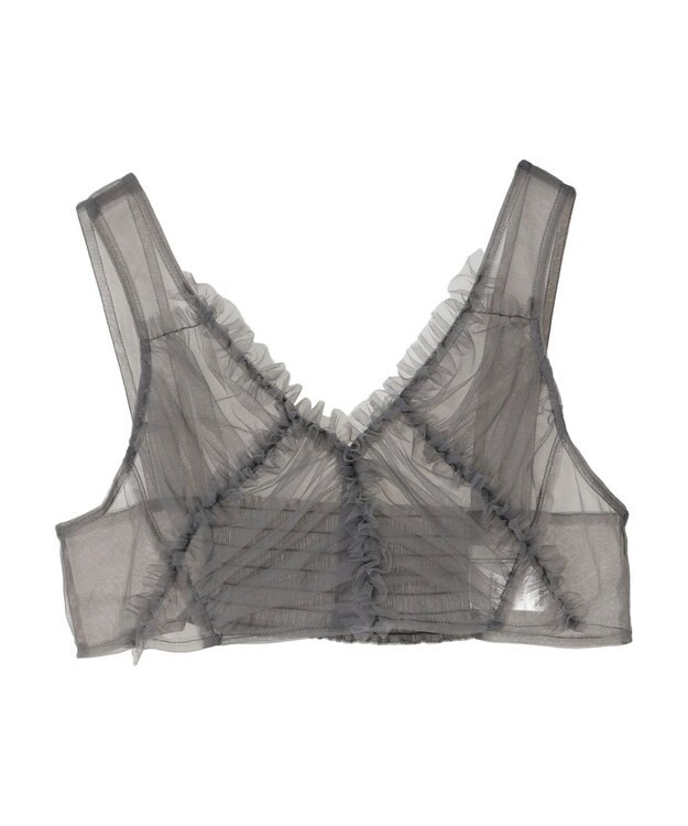 Green Parks ・ＥＬＥＮＣＡＲＥ　ＤＵＥ　フリルチュールビスチェ Charcoal Gray