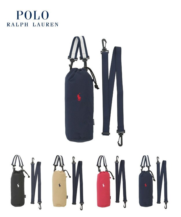 MOONBAT POLO RALPH LAUREN ポロポニー刺繍 リップハンドル付ミニ傘袋 ネイビーブルー