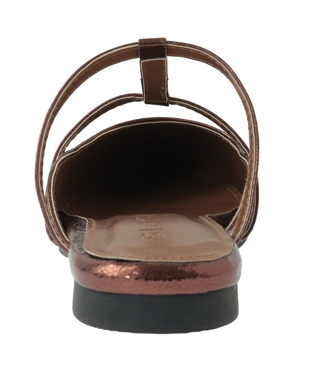 Green Parks ＲＵＰＩＳ．ポインテッドＴストラップミュール Brown