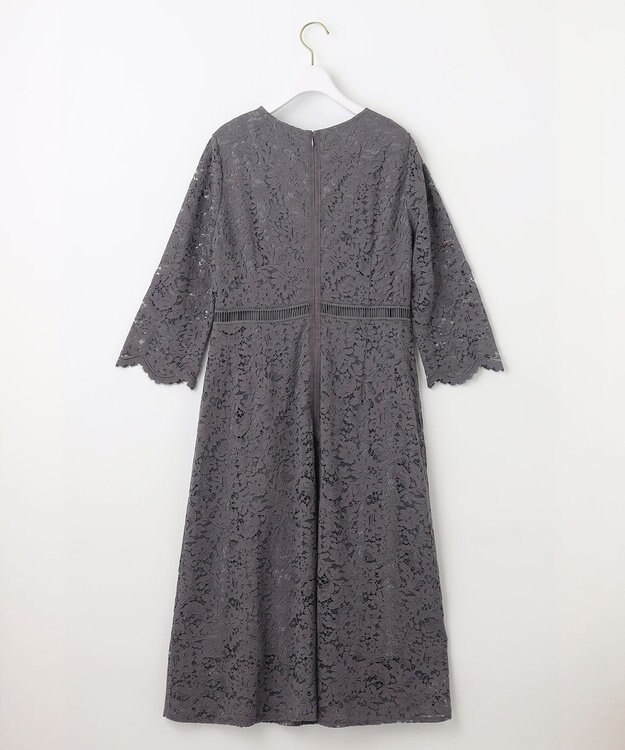 ANY SIS L 【洗える】総レース ワンピース スレート