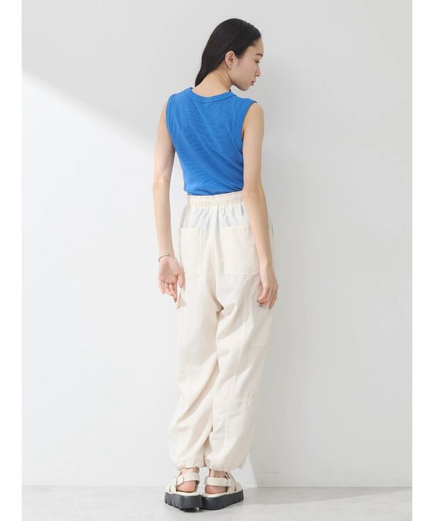 earth music&ecology リブタンクトップ Blue