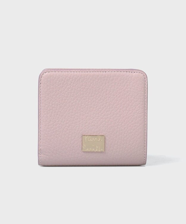 Paul Smith メタルクロップドロゴ 2つ折り財布 ライラック