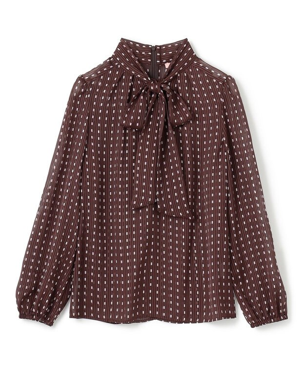 TOCCA 【消臭・洗える】ALLURING BEAUTY ブラウス ブラウン×ピンク系