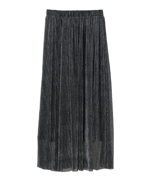 Green Parks ・ＥＬＥＮＣＡＲＥ　ＤＵＥ　ラメプリーツスカート Black