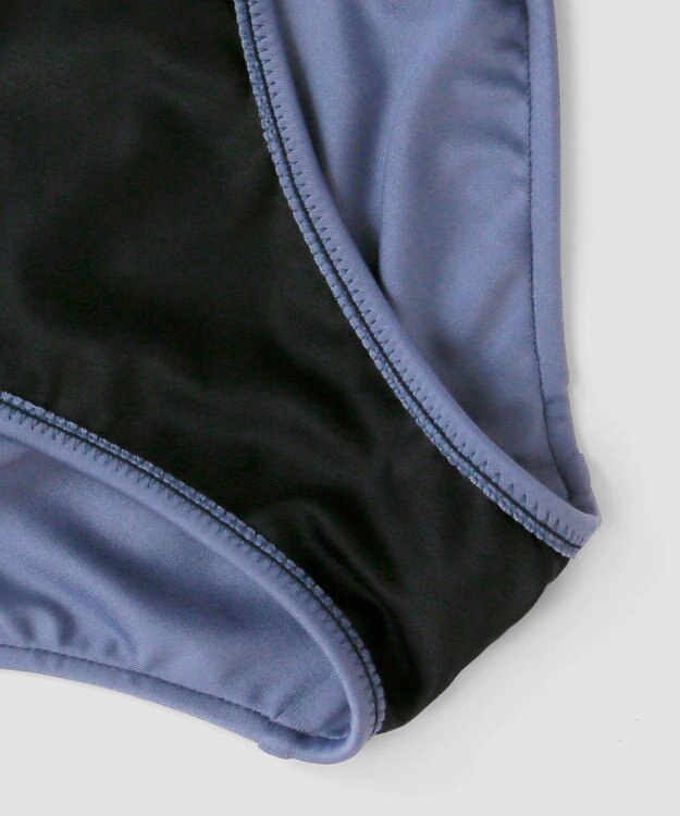 San-ai Resort（三愛水着楽園） ナチュラルだけどしっかり盛れる【ナチュラルアップブラ】Solidノンワイヤービキニ ブルー