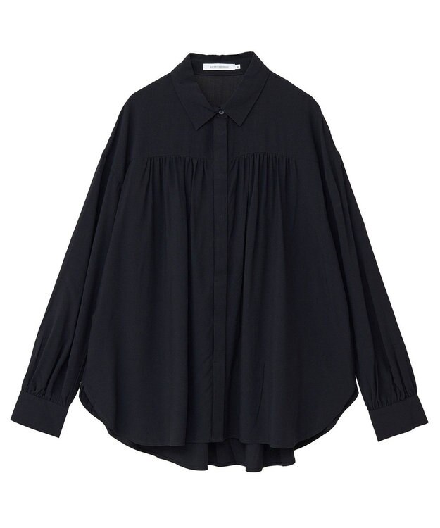 AMERICAN HOLIC バックＶギャザーブラウス Black