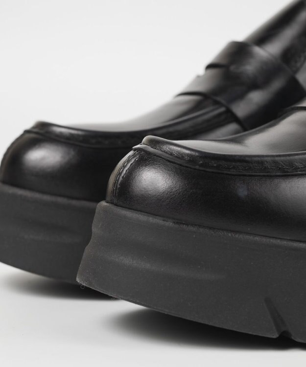 BONTRE 【BONTRE/ボントレ】厚底コインローファー/40002-UA ブラック