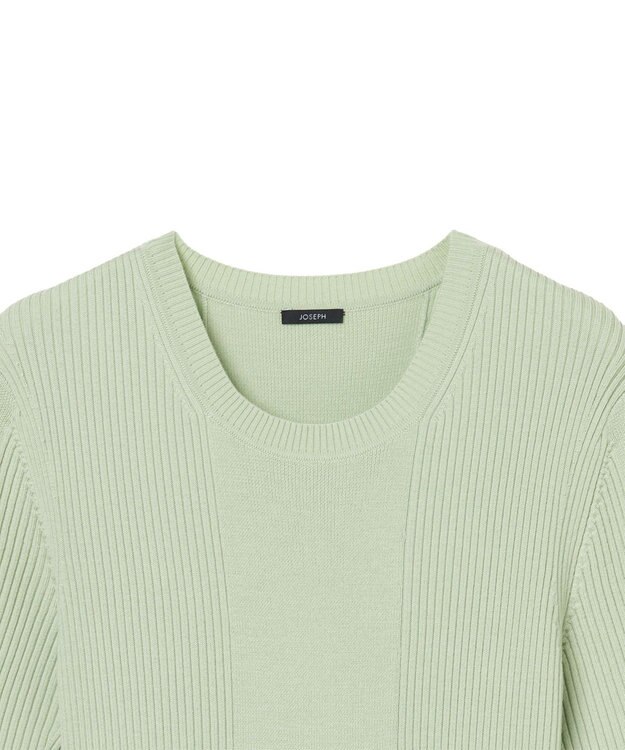 JOSEPH 【洗える】ファインリブメリノ　ニットドレス Matcha
