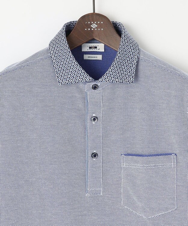 JOSEPH ABBOUD 【オーガニックコットン使用】ダディ ポロシャツ ブルー系