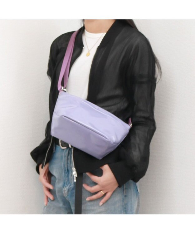 UNBILLION カシュカシュ cachecache / ソフトエナメル舟型ショルダー ラベンダー
