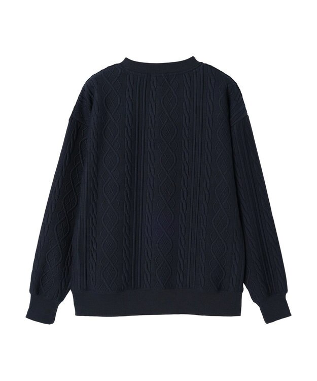 CRAFT STANDARD BOUTIQUE ケーブル柄カットプルオーバー1 Navy