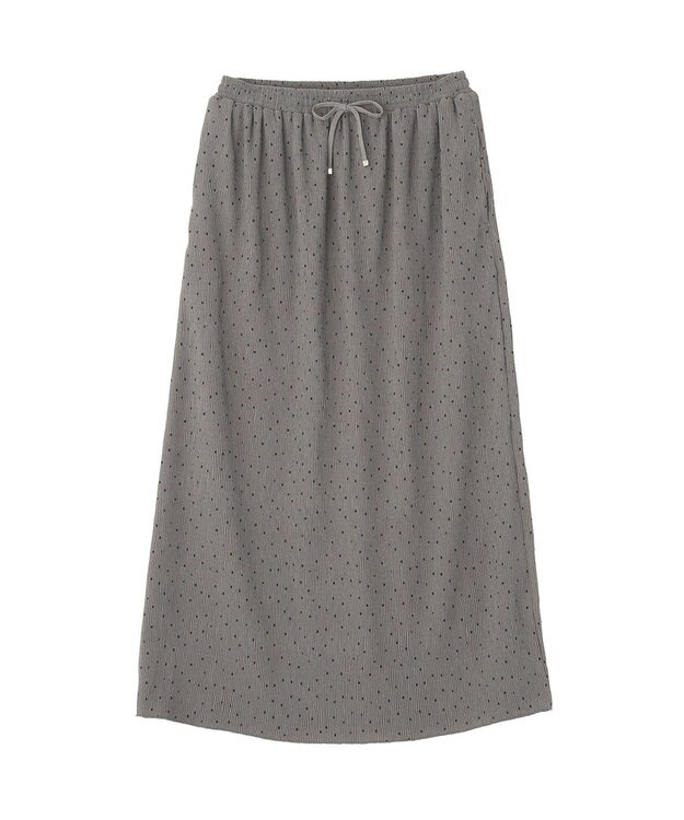 Green Parks 楊柳プリーツスカート Gray