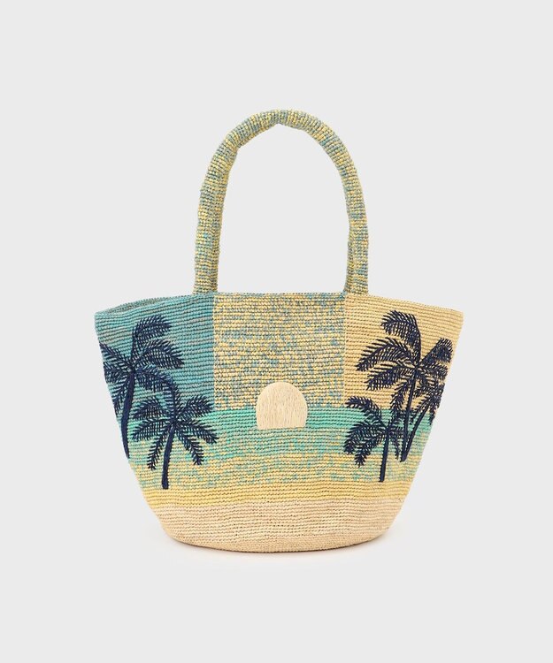 GRACE CONTINENTAL PALMYNALA カゴバッグ グリーン