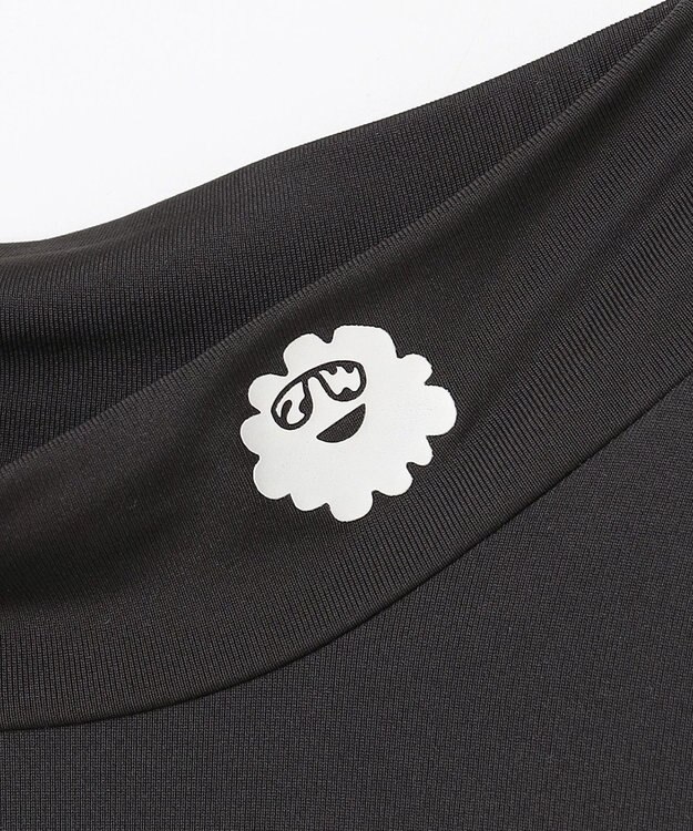 PW CIRCULUS 【WOMEN】UVメッシュコンビハイネックインナーシャツ  ゴルフウェア レディース ブラック系