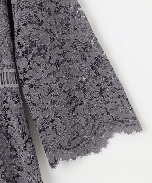 ANY SIS L 【洗える】総レース ワンピース スレート