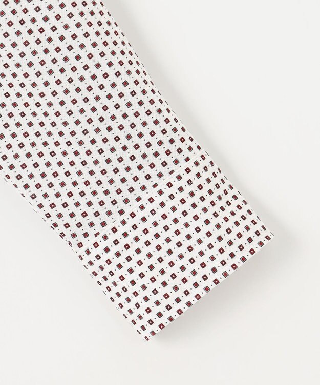 JOSEPH ABBOUD 【25SS・洗える】コンパクトジャージープリント シャツ ワイン系5