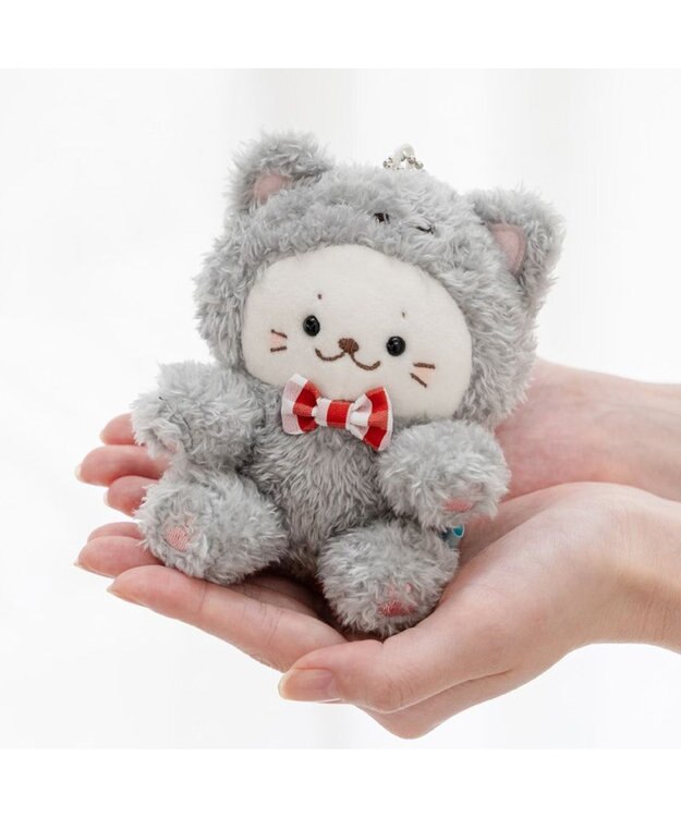Mother garden しろたん 猫キーホルダー 《グレー》 単品 グレー